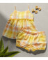 Baby 2-Piece Plaid Set with Bubble Shorts 6M