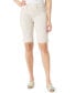 Petite Shape Effect High Rise Pull On Denim Bermuda Shorts