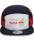 Men's White, Navy Red Bull Racing Camper Adjustable Hat