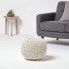 Фото #2 товара Runder Strickpouf 100% Baumwolle