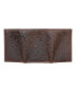 ფოტო #5 პროდუქტის Men's Western Embossed Leather Trifold Wallet