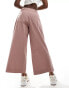 Фото #4 товара ASOS DESIGN wide leg crop trouser in mink