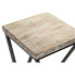 Set of 3 tables Home ESPRIT Wood Metal 33 x 33 x 68 cm