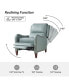 Фото #32 товара Leather Pushback Recliner chair with Adjustable Backrest for Livingroom