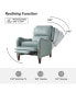 Leather Pushback Recliner chair with Adjustable Backrest for Livingroom