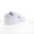 Фото #16 товара Lacoste Court Cage 0721 1 SMA Mens White Leather Lifestyle Sneakers Shoes