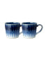 Фото #1 товара Studio Blue Accent Set of 2 Mugs, Service for 2