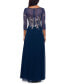 Фото #2 товара Embroidered 3/4-Sleeve Gown