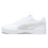 Фото #3 товара Puma Carina 2.0 Logobsession Metallic Lace Up Womens White Sneakers Casual Shoe