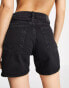 Weekday – Eya – Jeansshorts in Echo-Schwarz