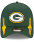 Фото #3 товара Men's Green Green Bay Packers 2021 NFL Sideline Home 39THIRTY Flex Hat