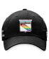 Men's Black New York Rangers Team Logo Pride Adjustable Hat