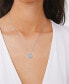 ფოტო #2 პროდუქტის Cubic Zirconia Snowflake Pendant Necklace