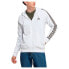 Мужская спортивная толстовка Adidas Classic Style 3S Ft Full Zip Sweatshirt White / Olive Strata, M - фото #1