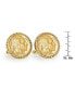 Gold-Layered 1913 First-Year-Of-Issue Buffalo Nickel Rope Bezel Coin Cuff Links