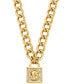 Фото #1 товара Michael Kors pave Lock Chain Necklace