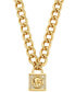 Pave Lock Chain Necklace