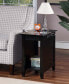 Edison End Table with Charging Station and Shelf