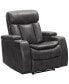 Фото #1 товара Zackary Leather Theater Power Recliner with Power Headrest