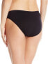 Seafolly 182616 Twist Band Black Full Coverage Bikini Bottom Swimsuit sz. 6