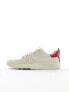 PS Paul Smith Cosmo perforated red spoiler leather trainers in off white