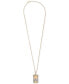 ფოტო #3 პროდუქტის Men's Diamond Christ 22" Pendant Necklace (1/2 ct. t.w.) in 14k Gold-Plated Sterling Silver