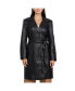 Фото #1 товара Women's Tibbie Genuine Leather Single Breasted Trenchcoat
