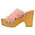 Фото #3 товара Dingo Crafty Clog Womens Pink Casual Sandals DI361-PNK