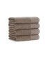 Anatolia Turkish Hand Towels (4 Pack), 18x32, 600 GSM, Woven Linen-Inspired Dobby, Ring Spun Combed Cotton, Low Twist