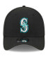 Фото #3 товара Men's Black Seattle Mariners Logo 39THIRTY Flex Hat