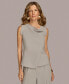 Donna Karan Women's Sleeveless Asymmetric Blouse