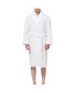 ფოტო #1 პროდუქტის Mens Luxury Waffle Knit Cotton Bathrobe Shawl Collar Hotel Spa Robe