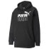 Puma Power Elongated Pullover Hoodie Womens Black Casual Outerwear 589540-01