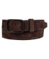 ფოტო #1 პროდუქტის Men's Distressed Suede Leather Belt