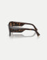 Фото #4 товара Vogue eyewear square sunglasses with brown lens in dark Havana