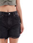 Фото #5 товара ASOS DESIGN Hourglass denim dad short in wash black