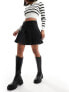 Фото #5 товара Pieces pleated mini skirt with contrast stich in black