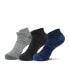 ფოტო #2 პროდუქტის Men's 3-Pack Performance Low-Cut Tab Socks from Finish Line