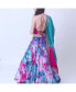 ფოტო #3 პროდუქტის Women's Hand Tie Dyed Lehenga Choli Set with Heavy Mirror Work Blouse