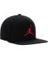 Фото #3 товара Men's Black Jumpman Pro Logo Snapback Adjustable Hat