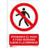 ATM Sign prohibiting the passage of anyone outside the company PVC glasspack