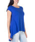 ფოტო #3 პროდუქტის Scoop Neck High Low T-Shirt