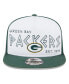 Фото #1 товара Men's White, Green Green Bay Packers Banger 9FIFTY Trucker Snapback Hat