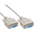 Фото #1 товара InLine null modem cable DB9 female / female - molded - 2m
