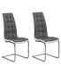 Фото #2 товара Marilyn Faux Leather Dining Side Chairs,, Set of 2