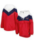Women's Navy, Red Washington Capitals Staci Half-Zip Windbreaker Jacket