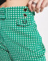 Фото #2 товара Fred Perry x Amy Winehouse gingham trousers in green