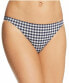 Tory Burch 262775 Women's Gingham Hipster Bikini Bottom Size Large