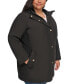 ფოტო #3 პროდუქტის Women's Plus Size Hooded Anorak Raincoat