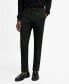 ფოტო #1 პროდუქტის Men's Stretch Fabric Super Slim-Fit Suit Pants